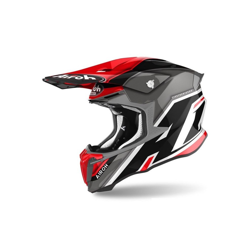 TW2SH55 AIROH TWIST 2.0 SHAKEN CASCO ENDURO CROSS OFF ROAD RED GLOSS TW2SH55 AIROH TWIST 2.0 SHAKEN CASCO ENDURO CROSS OFF ROAD RED GLOSS