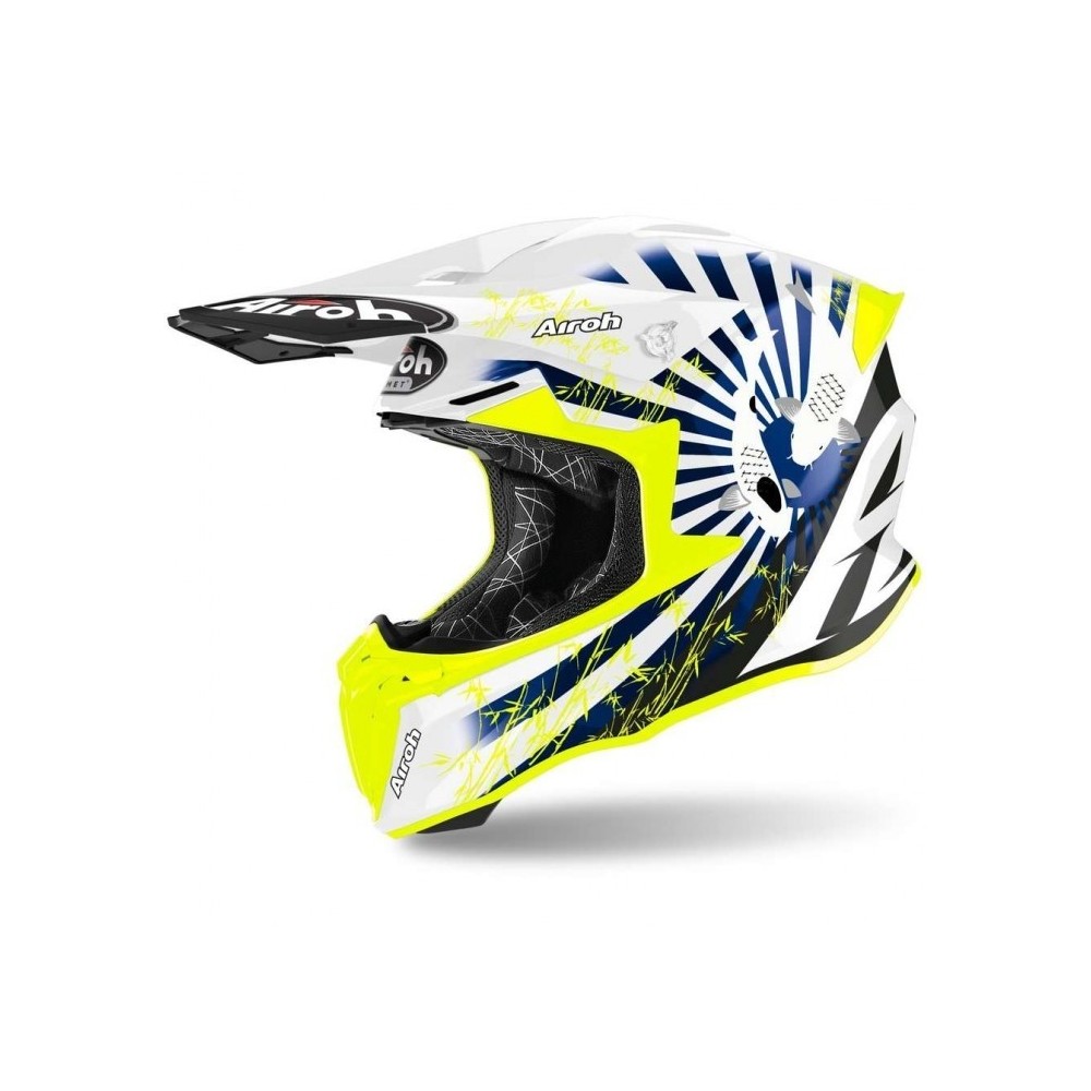 TW2K18 AIROH TWIST 2.0 KATANA CASCO ENDURO CROSS OFF ROAD BLUE GLOSS - S TW2K18 AIROH TWIST 2.0 KATANA CASCO ENDURO CROSS OFF ROAD BLUE GLOSS - S