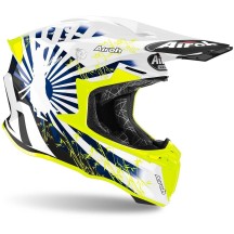 TW2K18 AIROH TWIST 2.0 KATANA CASCO ENDURO CROSS OFF ROAD BLUE GLOSS - S