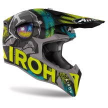 WRA31 AIROH WRAAP ALIEN CASCO ENDURO CROSS OFF ROAD YELLOW MATT