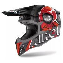WRA55 AIROH WRAAP ALIEN CASCO ENDURO CROSS OFF ROAD RED MATT