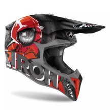 WRA55 AIROH WRAAP ALIEN CASCO ENDURO CROSS OFF ROAD RED MATT