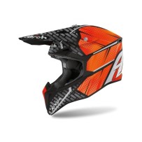WRI32 AIROH WRAAP IDOL CASCO ENDURO CROSS OFF ROAD ORANGE MATT