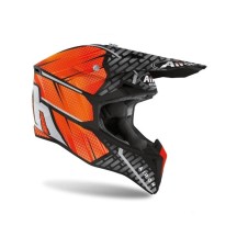 WRI32 AIROH WRAAP IDOL CASCO ENDURO CROSS OFF ROAD ORANGE MATT