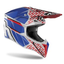 WRI38 AIROH WRAAP IDOL CASCO ENDURO CROSS OFF ROAD RED/BLUE GLOSS