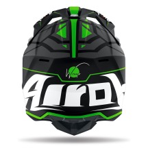 WRM33 AIROH WRAAP MOOD CASCO ENDURO CROSS OFF ROAD GREEN MATT