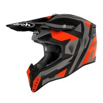 WRSE32 AIROH WRAAP SEQUEL CASCO ENDURO CROSS OFF ROAD ORANGE MATT - M
