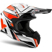 TOVSH32 AIROH TERMINATOR SHOCK CASCO ENDURO CROSS OFF ROAD ORANGE GLOSS- XL