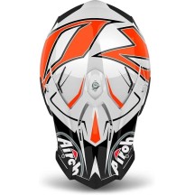 TOVSH32 AIROH TERMINATOR SHOCK CASCO ENDURO CROSS OFF ROAD ORANGE GLOSS- XL