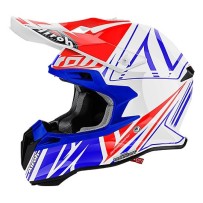T2CU38 AIROH TERMINATOR 2.1 CUT COLOR CASCO ENDURO CROSS OFF ROAD GLOSSY WHITE - S