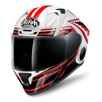 VATD38 AIROH VALOR TOUCHDOWN CASCO MOTO INTEGRALE WHITE/RED GLOSS - M