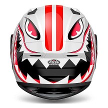 VATD38 AIROH VALOR TOUCHDOWN CASCO MOTO INTEGRALE WHITE/RED GLOSS - M