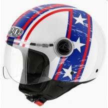 CPH38 AIROH COMPACT HAZZARD CASCO JET MOTO SCOOTER BIANCO LUCIDO - XL