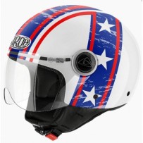 CPH38 AIROH COMPACT HAZZARD CASCO JET MOTO SCOOTER BIANCO LUCIDO - XL