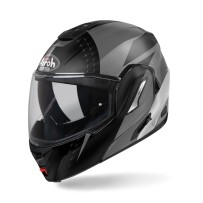 RE19L35 AIROH REV 19 CASCO MODULARE REVERSIBILE DOPPIA VISIERA ANTHRACITE MATT