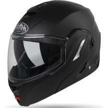 RE1911 AIROH REV 19 CASCO MODULARE REVERSIBILE DOPPIA VISIERA BLACK MATT - XXL