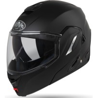 RE1911 AIROH REV 19 CASCO MODULARE REVERSIBILE DOPPIA VISIERA BLACK MATT - XXL