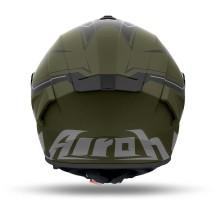 SP2D70 AIROH SPARK 2 DART CASCO MOTO INTEGRALE DOPPIA VISIERA VERDE MILITARE OPACO - XL