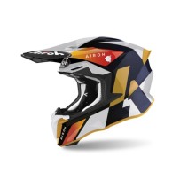 TW2LF38 AIROH TWIST 2.0 LIFT CASCO ENDURO CROSS OFF ROAD WHITE/BLUE GLOSS