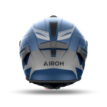 SP2SH18 AIROH SPARK 2 SHADOW CASCO MOTO INTEGRALE DOPPIA VISIERA BLUE MATT