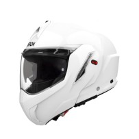 MTH214 AIROH MATHISSE 2 CASCO MODULARE REVERSIBILE DOPPIA OMOLOGAZIONE WHITE GLOSS