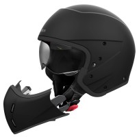 J111 AIROH J110 CASCO MODULARE SCOMPONIBILE DOPPIA OMOLOGAZIONE BLACK MATT