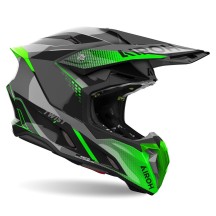 TW3S33 AIROH TWIST 3 SHARD CASCO ENDURO CROSS OFF ROAD GREEN GLOSS