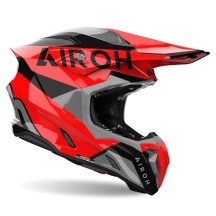 TW3K55 AIROH TWIST 3 KING CASCO ENDURO CROSS OFF ROAD RED GLOSS