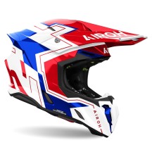 TW3D55 AIROH TWIST 3 DIZZY CASCO ENDURO CROSS OFF ROAD BLUE/RED GLOSS