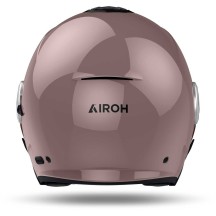 HE654 AIROH HELIOS CASCO JET MOTO SCOOTER DOPPIA VISIERA METALLIC ROSE