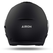 HE611 AIROH HELIOS CASCO JET MOTO SCOOTER DOPPIA VISIERA BLACK MATT