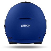 HE619 AIROH HELIOS CASCO JET MOTO SCOOTER DOPPIA VISIERA BLUE MATT