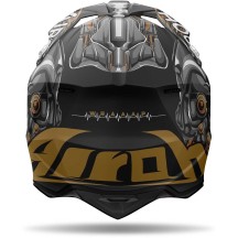 WRAC35 AIROH WRAAP CYBORG CASCO ENDURO CROSS OFF ROAD MATT