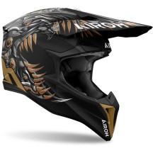 WRAC35 AIROH WRAAP CYBORG CASCO ENDURO CROSS OFF ROAD MATT