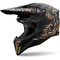 WRAC35 AIROH WRAAP CYBORG CASCO ENDURO CROSS OFF ROAD MATT