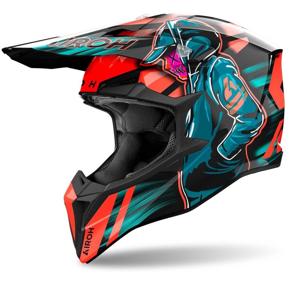 WRC32 AIROH WRAAP CYBER CASCO ENDURO CROSS OFF ROAD ORANGE GLOSS WRC32 AIROH WRAAP CYBER CASCO ENDURO CROSS OFF ROAD ORANGE GLOSS