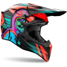 WRC32 AIROH WRAAP CYBER CASCO ENDURO CROSS OFF ROAD ORANGE GLOSS