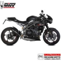 T.021.SC5B MIVV TERMINALE DI SCARICO MARMITTA X-M5 NERO TRIUMPH SPEED TRIPLE 1050 R 2018 2019 2020