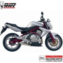 K.015.LC3 MIVV TERMINALE DI SCARICO MARMITTA X-CONE ACCIAIO INOX KAWASAKI ER-6N 650 2005 2006