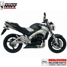 US.020.LC1 MIVV TERMINALE DI SCARICO MARMITTA X-CONE ACCIAIO INOX SUZUKI GSR 600 2006 2007 2008