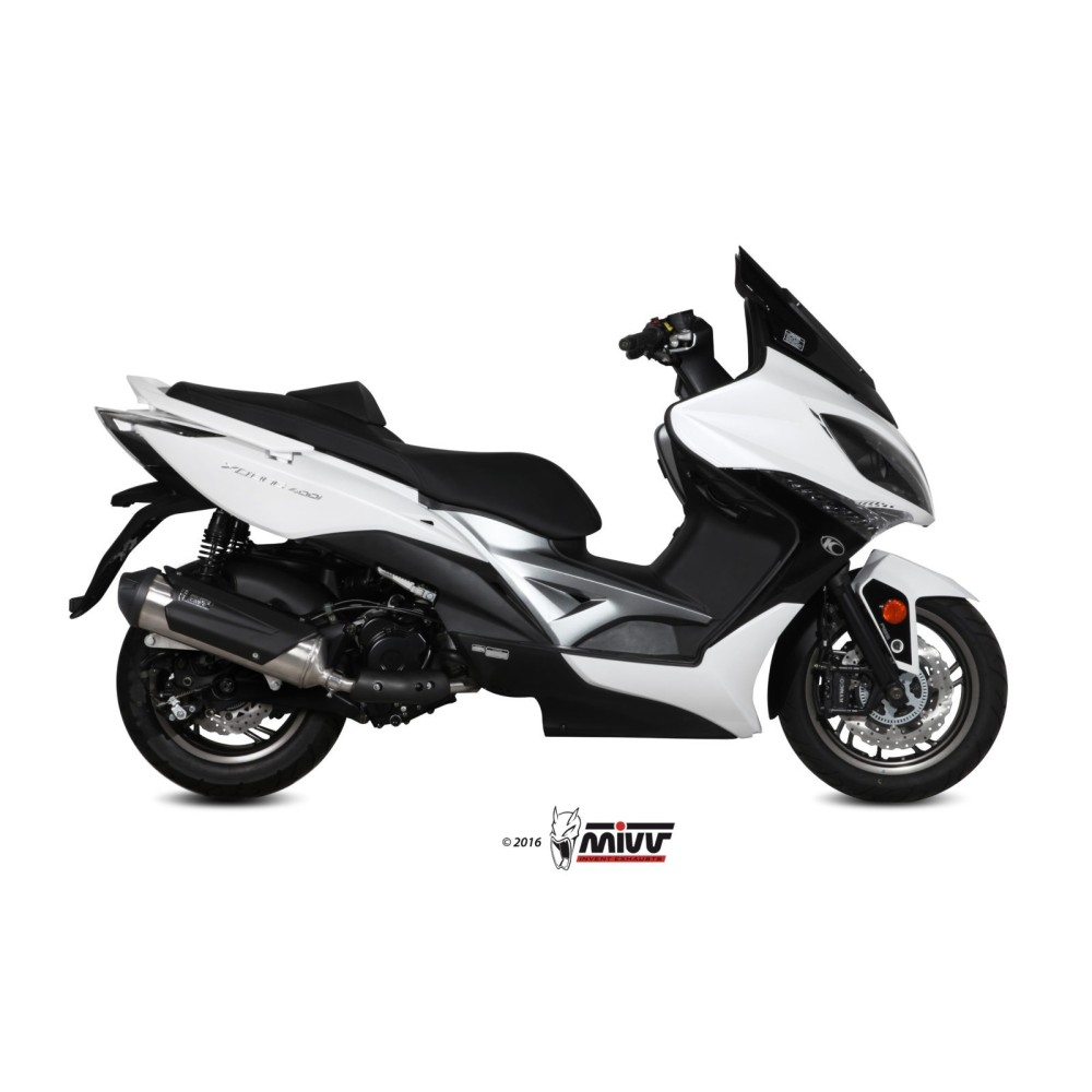 C.KY.0012.B MIVV TERMINALE DI SCARICO MARMITTA URBAN INOX KYMCO XCITING 400 2013 2014 2015 2016 C.KY.0012.B MIVV TERMINALE DI SCARICO MARMITTA URBAN INOX KYMCO XCITING 400 2013 2014 2015 2016