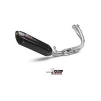 K.029.L9 MIVV TERMINALE DI SCARICO IMPIANTO COMPLETO SUONO NERO KAWASAKI ER-6N 650 2012 2013 2014