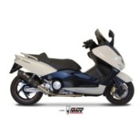 Y.018.L9 MIVV TERMINALE DI SCARICO MARMITTA SUONO NERO YAMAHA T-MAX 500 2001 2002 2003 2004