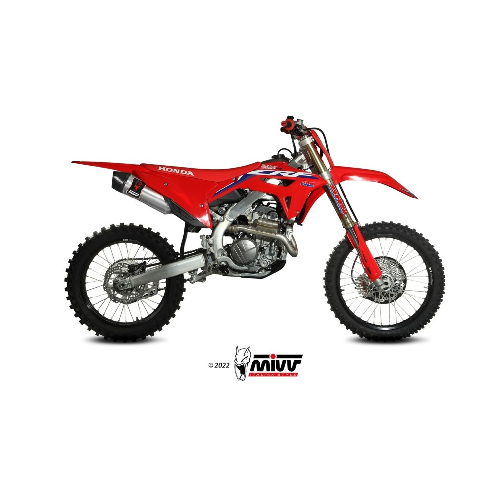 M.HO.035.SXC MIVV TERMINALE DI SCARICO MARMITTA STR1 INOX HONDA CRF 250 R 2022 2023 2024
