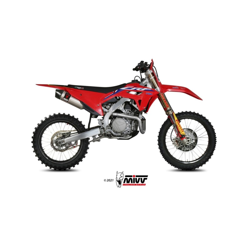 M.HO.034.SXC MIVV TERMINALE DI SCARICO MARMITTA STR1 INOX HONDA CRF 450 R 2021 2022
