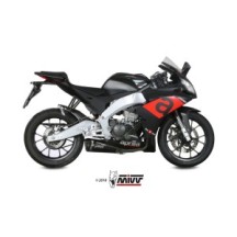 A.011.LDRB MIVV TERMINALE DI SCARICO MARMITTA DELTA RACE NERO APRILIA TUONO 125 2017 2018 2019 2020