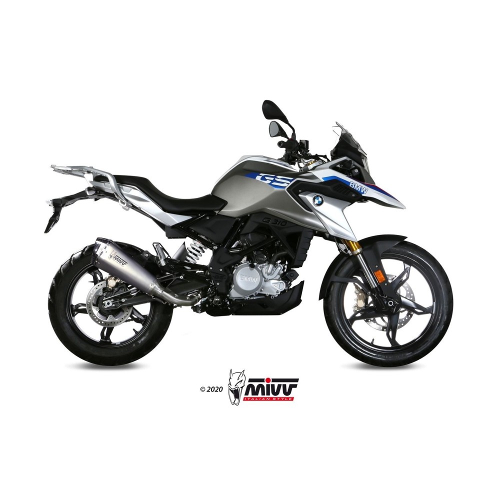 B.035.LDRX MIVV TERMINALE DI SCARICO MARMITTA DELTA RACE INOX BMW G 310 GS 2017 2018 2019 2020