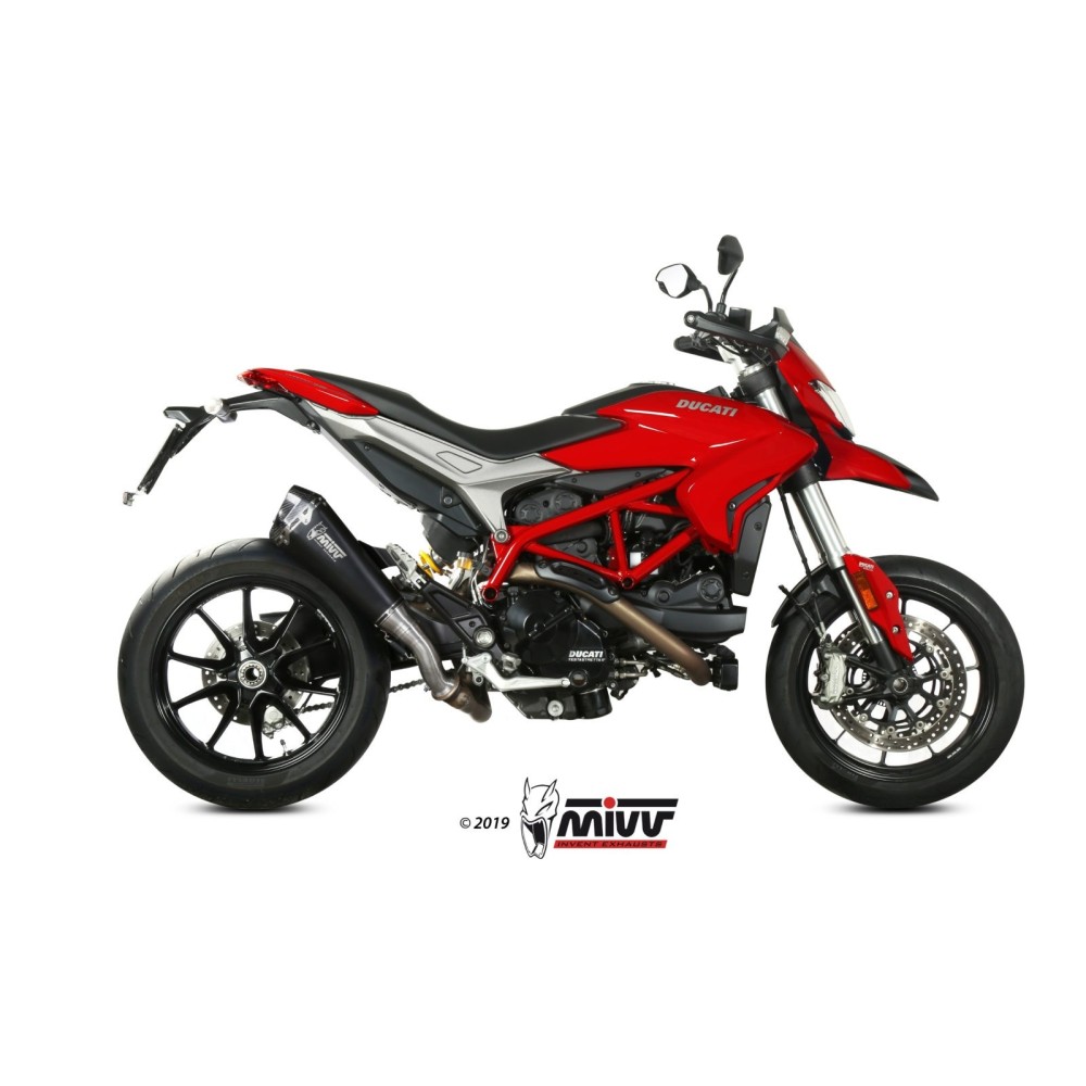 D.043.LDRB MIVV TERMINALE DI SCARICO MARMITTA DELTA RACE NERO DUCATI HYPERMOTARD 939 2016 2017 2018