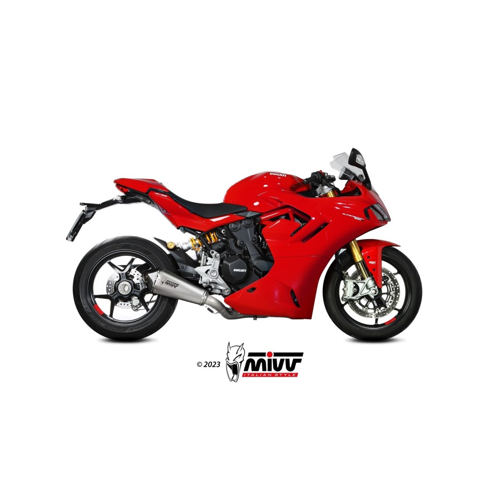 D.054.LDRX MIVV TERMINALE DI SCARICO MARMITTA DELTA RACE INOX DUCATI SUPERSPORT 950 2021 2022
