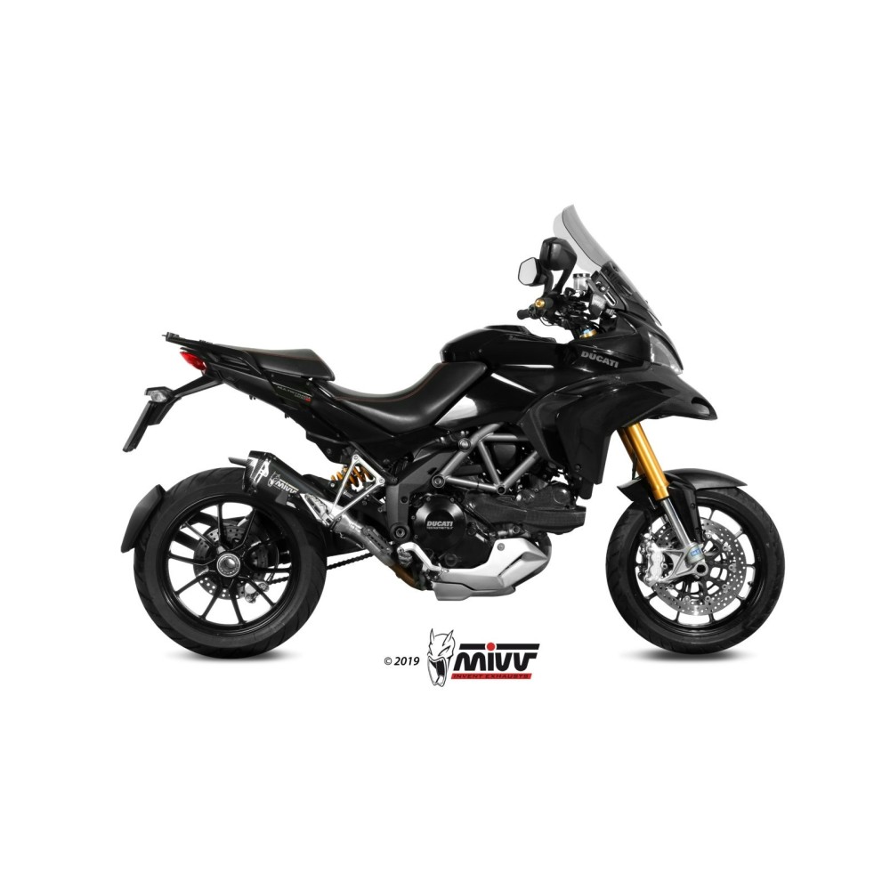D.027.LDRB MIVV TERMINALE DI SCARICO MARMITTA DELTA RACE NERO DUCATI MULTISTRADA 1200 2010 2011 2012